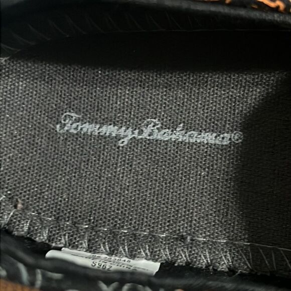 🔥TOMMY BAHAMA Halloween Black Canvas Slippers Loafers - PERFECT - Women Sz 10 - Picture 8 of 10